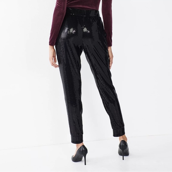 Cara Santana x Nine West Sequin Jogger Pant Size XS - Picture 2 of 13